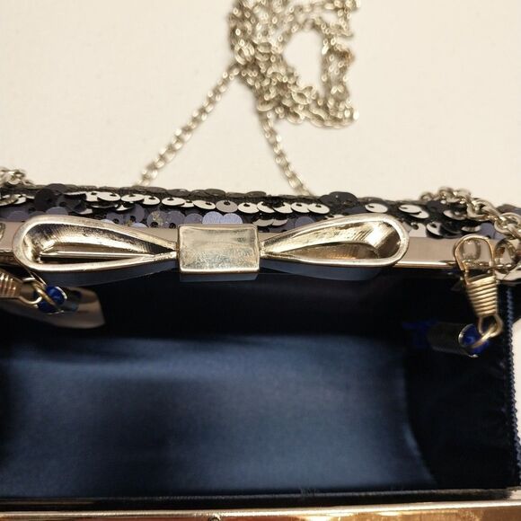 Vintage Clutch Evening Bag Sequin Handbag Special Occasion Prom Wedding Party - Picture 5 of 11